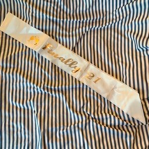 Finally 21, 21st Birthday Sash